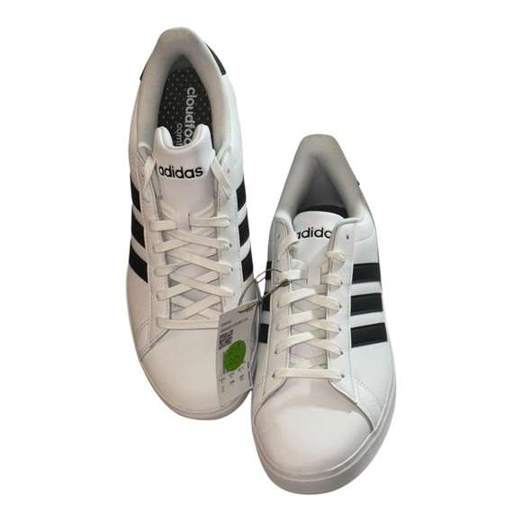 adidas Cloudfoam White and Black Sneakers - Picture 2 of 10